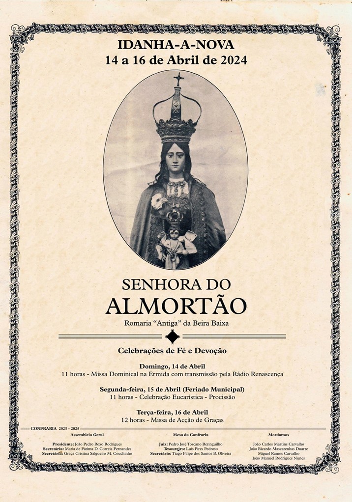 Cartaz da Romaria de Nossa Senhora do Almortão